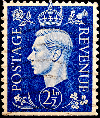  1937  . King George VI . 2,5 p .